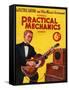 1930s UK Practical Mechanics Magazine Cover-null-Framed Stretched Canvas