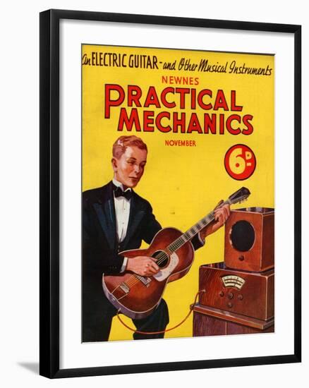 1930s UK Practical Mechanics Magazine Cover-null-Framed Giclee Print