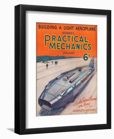 1930s UK Practical Mechanics Magazine Cover-null-Framed Premium Giclee Print