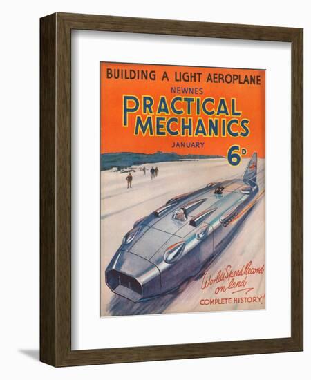 1930s UK Practical Mechanics Magazine Cover-null-Framed Giclee Print