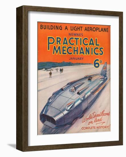 1930s UK Practical Mechanics Magazine Cover-null-Framed Giclee Print