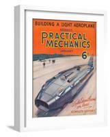 1930s UK Practical Mechanics Magazine Cover-null-Framed Giclee Print