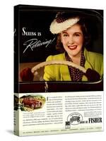 1930s USA Fisher Magazine Advertisement-null-Stretched Canvas