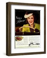 1930s USA Fisher Magazine Advertisement-null-Framed Giclee Print