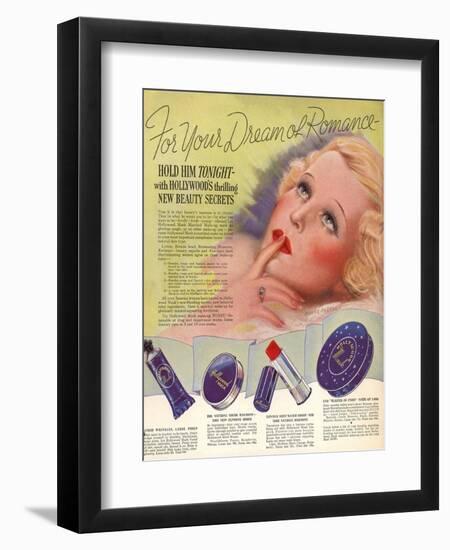 1930s USA Hollywood Magazine Advertisement-null-Framed Premium Giclee Print