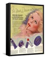 1930s USA Hollywood Magazine Advertisement-null-Framed Stretched Canvas