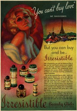 1930s USA Irresistible Magazine Advertisement 1930s USA Irresistible Magazine Advertisement