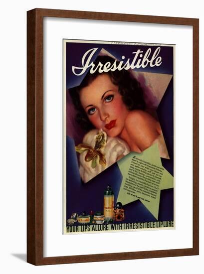 1930s USA Irresitible Magazine Advertisement-null-Framed Giclee Print