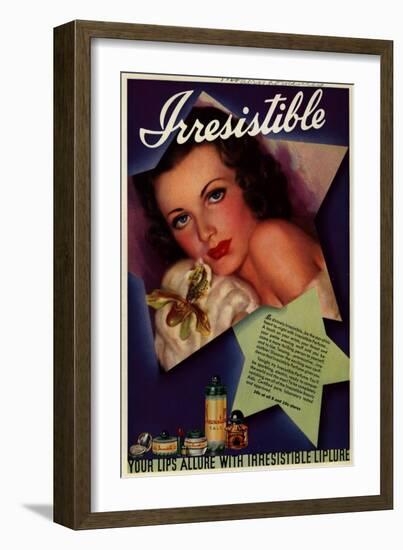 1930s USA Irresitible Magazine Advertisement-null-Framed Giclee Print