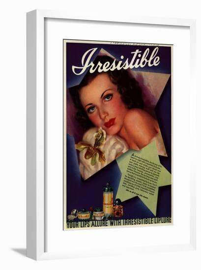 1930s USA Irresitible Magazine Advertisement-null-Framed Giclee Print