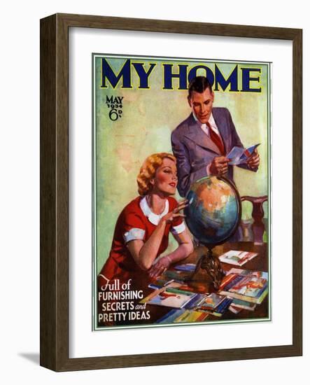 1930s USA My Home Magazine Cover-null-Framed Giclee Print