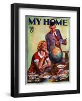 1930s USA My Home Magazine Cover-null-Framed Premium Giclee Print