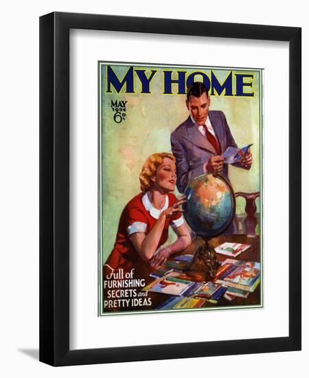 1930s USA My Home Magazine Cover-null-Framed Premium Giclee Print