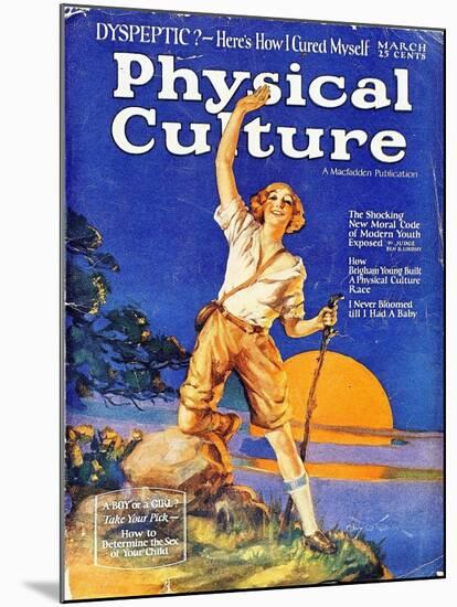 1930s USA Physical Culture Magazine Cover-null-Mounted Giclee Print