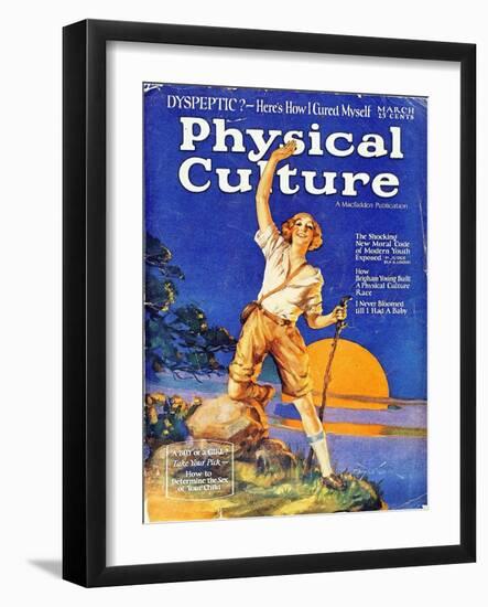 1930s USA Physical Culture Magazine Cover-null-Framed Giclee Print