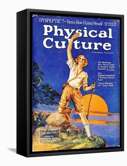 1930s USA Physical Culture Magazine Cover-null-Framed Stretched Canvas