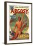 1930s USA Tarzan Argosy Magazine Cover-null-Framed Giclee Print