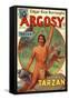 1930s USA Tarzan Argosy Magazine Cover-null-Framed Stretched Canvas