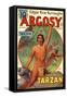 1930s USA Tarzan Argosy Magazine Cover-null-Framed Stretched Canvas