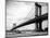 1930s View of Manhattan Bridge across East River from Brooklyn New York City-null-Mounted Photographic Print