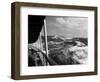 1930s View of Rough Choppy Seas from Deck of Cruise Ship-null-Framed Photographic Print