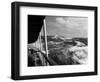 1930s View of Rough Choppy Seas from Deck of Cruise Ship-null-Framed Photographic Print