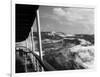 1930s View of Rough Choppy Seas from Deck of Cruise Ship-null-Framed Photographic Print