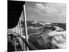 1930s View of Rough Choppy Seas from Deck of Cruise Ship-null-Mounted Photographic Print