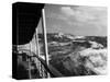 1930s View of Rough Choppy Seas from Deck of Cruise Ship-null-Stretched Canvas