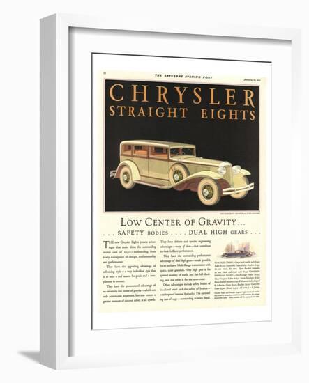 1931 Chrysler -Straight Eights-null-Framed Art Print