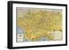 1932 Aerial Map of Greater Los Angeles, the Wonder City of America-null-Framed Art Print