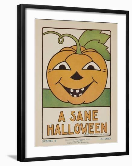 1932 American Citizenship Poster a Sane Halloween-null-Framed Giclee Print