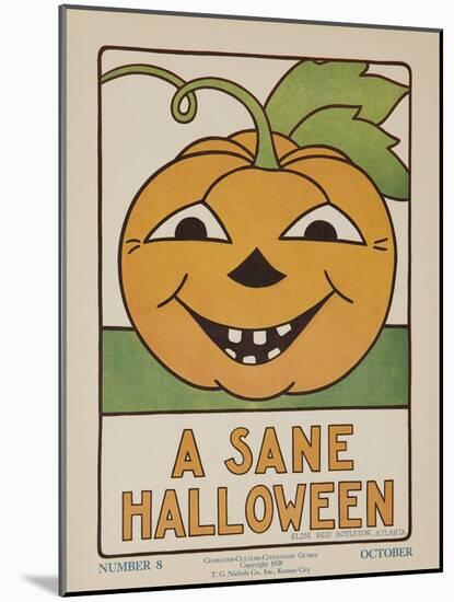 1932 American Citizenship Poster a Sane Halloween-null-Mounted Giclee Print