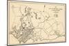 1932, Beverly City Map, Massachusetts, United States-null-Mounted Giclee Print