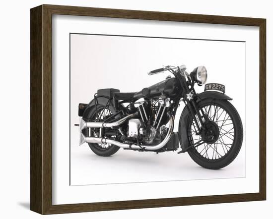 1932 Brough Superior 10hp SS100, Lawrence of Arabias Bike-null-Framed Photographic Print