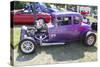 1932 Chevy Roadster Purple-mybaitshop-Stretched Canvas