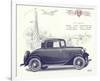 1932 Ford Deluxe Coupe-null-Framed Premium Giclee Print