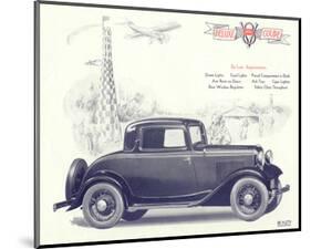 1932 Ford Deluxe Coupe-null-Mounted Art Print