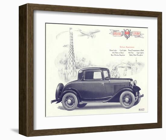 1932 Ford Deluxe Coupe-null-Framed Art Print