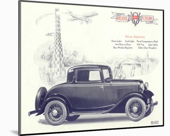 1932 Ford Deluxe Coupe-null-Mounted Art Print