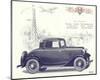 1932 Ford Deluxe Coupe-null-Mounted Art Print