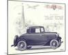 1932 Ford Deluxe Coupe-null-Mounted Art Print