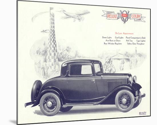 1932 Ford Deluxe Coupe-null-Mounted Art Print