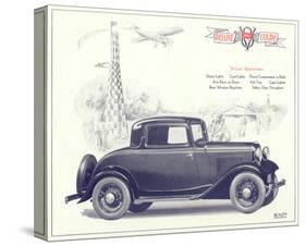 1932 Ford Deluxe Coupe-null-Stretched Canvas