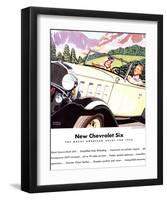 1932 GM New Chevrolet Six-null-Framed Art Print