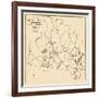 1932, Hamilton and Wenham Map, Massachusetts, United States-null-Framed Giclee Print