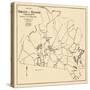 1932, Hamilton and Wenham Map, Massachusetts, United States-null-Stretched Canvas