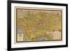 1932, Los Angeles Tourist Map, California, United States-null-Framed Premium Giclee Print