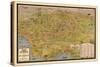 1932, Los Angeles Tourist Map, California, United States-null-Stretched Canvas