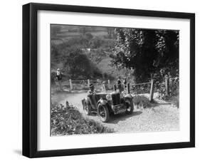 1932 MG M type taking part in a West Hants Light Car Club Trial, Ibberton Hill, Dorset, 1930s-Bill Brunell-Framed Photographic Print